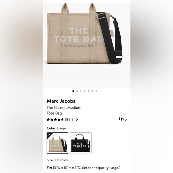 SOLD on Depop - Marc Jacobs Tote Bag 👜 - Picture 10 of 10